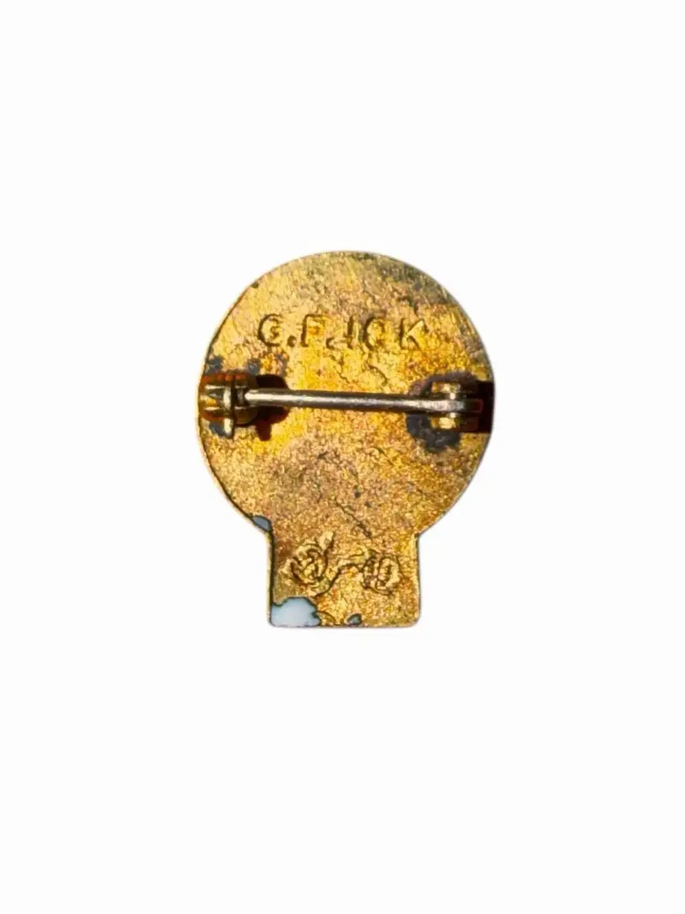 10k Gold Filled Vintage Prominent US Labor Union Lapel Pin